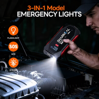 SHARMEAL Fabricant OEM&ODM Démarreur de Voiture Portable 4-en-1 avec Batterie au Lithium 6000mAh 12V 2000A et Power Bank
