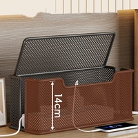 Boîte de rangement pour câbles, boîte de rangement pour prises de bureau, boîte de rangement pour câbles d'alimentation, câbles de données, câbles de chargeur