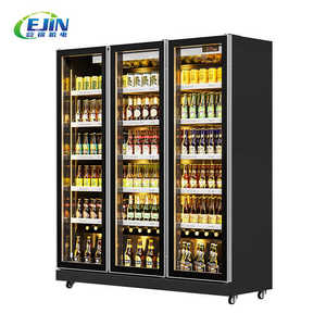 Enfriador de Bebidas Comercial con Puerta de Vidrio, Descongelación Automática, Enfriamiento por Aire, 2 Puertas, 6 Estantes, Eficiente Energéticamente - Product Image 1