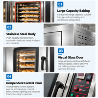 Four à air chaud pour boulangerie, machine à gaufres et à biscuits en acier inoxydable, équipement de cuisson professionnel