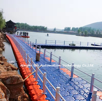 Grande quantité utilisée dans l'industrie projets communaux en plastique flottant plate-forme à chevalets pont ponton jet ski quai flottant à vendre