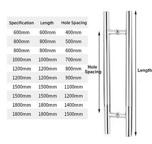 Thickened Stainless Steel <strong>Pull</strong> <strong>Handle</strong> <strong>Door</strong> for Glass <strong>Doors</strong> Long Profile T-Shaped <strong>Handles</strong> for Main Glass <strong>Door</strong> <strong>Pulls</strong> <strong>Handles</strong> - Product Image 6