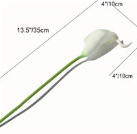 Bouquet de lys calla artificiels effet naturel, fleurs de mariage, fausses tiges de calla pour décoration intérieure, centres de table événementiels, vente en gros