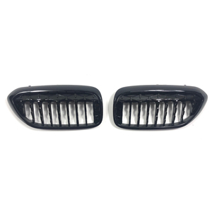 Jante et Argenté Météore noir brillant <span class=keywords><strong>aileron</strong></span> voiture calandre filet de fibre de carbone pour BMW série 5 G30 série 5 - Product Image 2