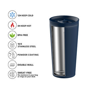 แก้วน้ำสแตนเลสสตีลสำหรับกาแฟ สลักเลเซอร์โลโก้ตามสั่ง ขายส่งจำนวนมาก - Product Image 2