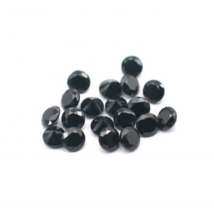Spinello Nero Naturale Taglio Diamante Rotondo di Piccole Dimensioni 1.00mm 1.25mm 1.5mm 1.8mm 2mm <span class=keywords><strong>Prezzo</strong></span> di Fabbrica Cinese - Product Image 3