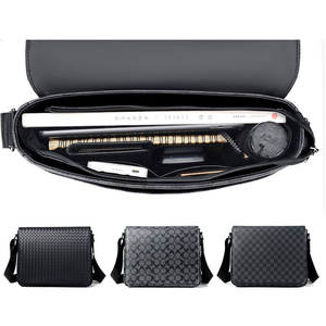 Borsa a Tracolla da Uomo Fuliya Personalizzata con Etichetta Privata, Stile Casual Business alla Moda, Borsa <span class=keywords><strong>Messenger</strong></span> a Quadri per Lavoro e Tempo Libero - Product Image 2