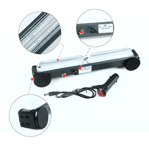 PUERXIN-Faro de advertencia para bomberos, luces estroboscópicas magnéticas recargables de emergencia para coche, camión, rojo y azul - Product Image 3