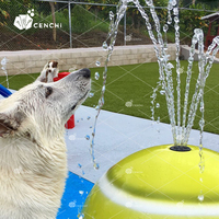 Système de jeux aquatiques commerciaux pour chiens, avec poteau de pulvérisation de balles de tennis, kit de parc aquatique pour animaux de compagnie, équipement de jeux aquatiques pour aire de jeux