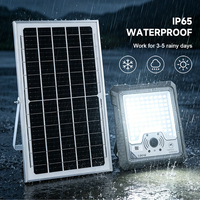 Lampu LED Tenaga Surya Luar Ruangan Terbaru, Bodi Aluminium, IP65, Remote Control, CRI Tinggi 80, 6500K Cahaya Siang, Garansi 2 Tahun