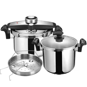 New model 5+7 clamping pressure cooker Stainless steel High Pressure cooker cheap price