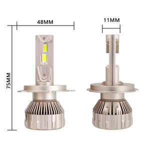 หลอดไฟหน้า LED ใหม่ 60W 12V 10000 ลูเมนส์ 6500K รุ่น H1 H4 H7 H11 9005 9006 ไฟสูง/ต่ำ กันน้ำ ไฟตัดหมอก รับประกัน 2 ปี - Product Image 2