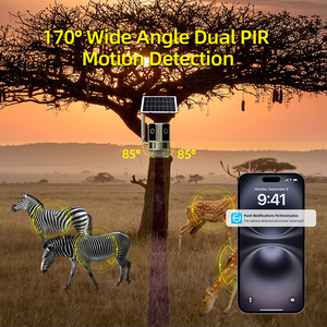 4G Solar <strong>Motion</strong> <strong>Activated</strong> Trail <strong>Camera</strong> 10400mAh 4MP Dual Lens IP66 Hunting <strong>Camera</strong> Dual PIR Night Vision Trail Cam 4G Game <strong>Camera</strong> - Product Image 3
