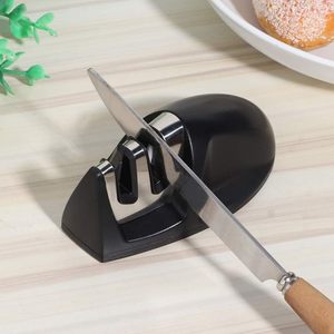 Aiguiseur de couteaux domestique à 2 étapes, noir, idéal comme cadeau - Product Image 2