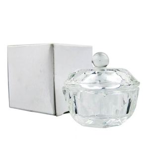 Contenitore in Vetro per Liquidi, Strumento per Pulizia Pennelli Nail Art, Coppa a Forma di Stella con Coperchio, Accessorio Professionale per Manicure - Product Image 1