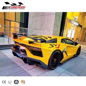 LP700 SVJ style body kit paraurti <span class=keywords><strong>anteriore</strong></span> paraurti posteriore baule spoiler <span class=keywords><strong>lunotto</strong></span> posteriore con vetro per Lambor LP700 720 2011y- - Product Image 6