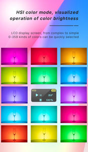 ไฟกล้อง <span class=keywords><strong>Ulanzi</strong></span> VL120 RGB <span class=keywords><strong>LED</strong></span> แบบใหม่ ไฟสีเต็มรูปแบบ ชาร์จซ้ำได้ แบตเตอรี่ 3100mAh ปรับความสว่างได้ 2500-9000K ไฟแผง ไฟคริสต์มาส - Product Image 4