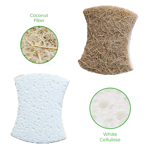 Nuova Spugna Per La Pulizia Dei Piatti Da Cucina Ecologica, spugna Bianca Per La Pulizia Della Casa In Fibra Di Cocco - Product Image 5