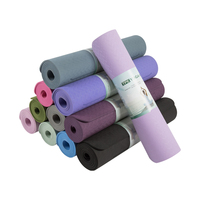 Tapete de Yoga Reebok Pro de 10 mm de Grosor Extra, 72" x 24", Correa de Transporte Fácil, Base Antideslizante con Relieve, para Ejercicio, Pilates y Entrenamiento al Aire Libre
