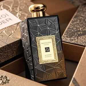 Thiết Kế Mới 2025 Sang Trọng Tùy Chỉnh Vuông Rỗng Phun Pha Lê Chai 30Ml 50Ml 100Ml Chai Nước Hoa Thủy Tinh Với Sương Phun Vàng Cap - Product Image 5