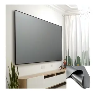 UNEED 0.3MM Anti-light Soft PVC Silver Film Projection Screen Fabric For 3D 4K Projector Screens