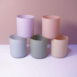 <span class=keywords><strong>Vasetti</strong></span> in <span class=keywords><strong>Vetro</strong></span> Opaco per Candele da 8OZ, 12OZ, 16OZ, Colori Blush, Sage, Crema, Lilla, Nuvola, con Coperchio, per Produttori di Candele - Product Image 5