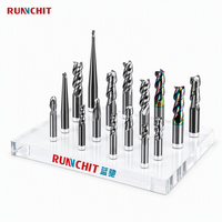 Runchit Tools Manufactory Fraise à queue en carbure d'aluminium pour usinage CNC de l'aluminium, du cuivre et du bois