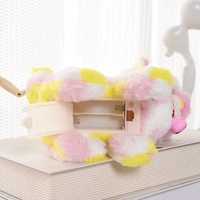 Nouveau design de jouets en peluche pour chat de marche électrique de simulation jouet pour chat en peluche électrique de couleur arc-en-ciel