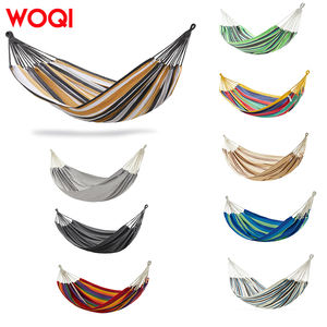 WOQI portatile esterno letto comodo semplice tela amaca per campeggio da viaggio pendente giardino Swing vendita calda per escursioni - Product Image 1