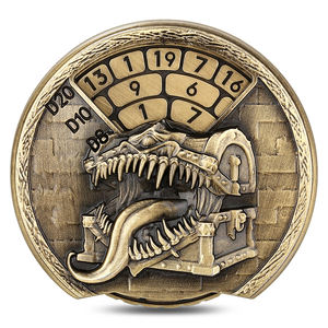Nouveau jeu de table boîte au trésor <span class=keywords><strong>monstre</strong></span> Roulette métal Spinner dés de jeu pour jeu de rôle - Product Image 2