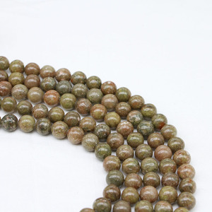 Cuentas redondas de piedra natural, piedra verde de 8mm para hacer pulseras, venta al por mayor, cuentas sueltas, accesorios de joyería DIY - Product Image 4