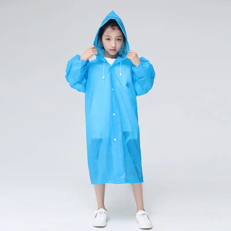 Eva Children Kids Raincoat waterproof kids raincoat boys girls long rain poncho child rainwear