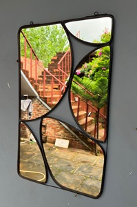 Espejo Decorativo de Pared Hecho con Latón y Espejo/Vidrio, Utilizado para Decoración del Hogar, Exhibición y Almacenamiento, Proveedor de la India - Product Image 4