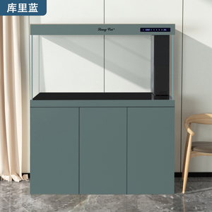 Bể cá kính siêu trắng với đèn LED và hệ thống lọc nước, kích thước lớn, điều khiển thông minh, phù hợp với phòng khách - Product Image 5