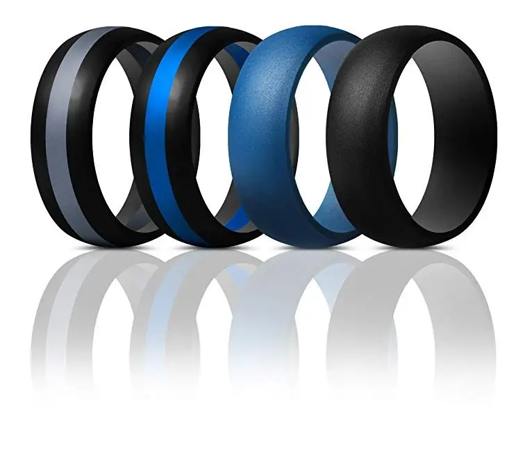 Custom High quality silicone wedding ring camo