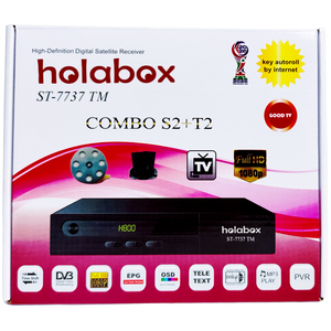 Receptor de Satélite OEM/ODM Holabox COMBO DVB-S2+T2 Full HD 1080P con <span class=keywords><strong>Autoroll</strong></span> por Internet, Decodificador FTA, Receptor de TV Digital - Product Image 1