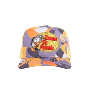 Tcap China 5 Panels <b>Camo</b> Color Fishing Hat With Shiny Rhinestones Embroidery Logo - Product Image 1