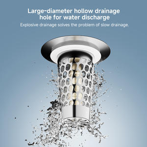 Filtro de Desagüe para Fregadero de Acero Inoxidable, Tapón Universal para Lavabo con Núcleo de Resorte, Material ABS304, Calibre Estándar Estadounidense - Product Image 3