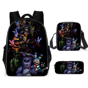Newstar cinq nuits à freddy <span class=keywords><strong>cartable</strong></span> pour enfants garçons et filles <span class=keywords><strong>cartable</strong></span> sac à lunch stylo sac 3 pièces étudiant sac à dos - Product Image 2