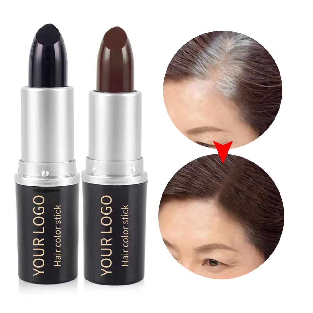 Custom Private Label One-Time Hair Dye Fast White Hair Covering Instant Gray Root Coverage Hair Color Pen