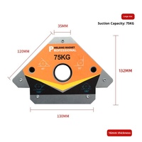 Localisateur de soudure métallique, outil d'aide à l'angle fixe, triangle de fixation robuste, positionnement magnétique puissant, capacité de 25-75 kg