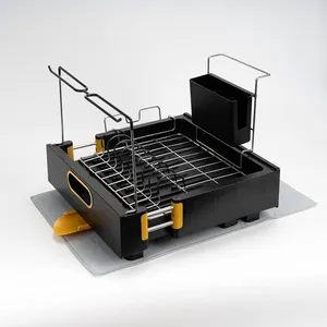 Профессиональные металлические сливные кухонные раковины складные стальные держатели для хранения палочек и посуды OEM ODM дизайн Стойка для посуды