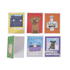 Tarjetas de Felicitación Personalizadas con Logotipo para el Día del Niño, Impresión de Fábrica, 6 Diseños Diferentes, Gráficos de Dibujos Animados, Lindas Tarjetas de Regalo de Cumpleaños - Product Image 3