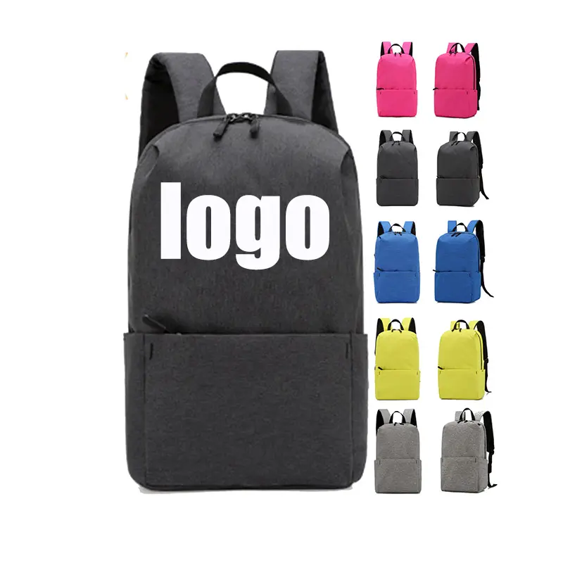 B-7 özelleştirilebilir Logo nakış çocuk okul çantası basit okul sırt çantası okul çantası kadınlar için