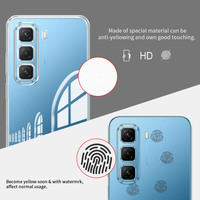 Étui de téléphone transparent souple en TPU de 1,5 mm résistant aux chocs pour Tecno Infinix GT 20 Pro Zero 40 Pova 6 Neo Pop 9 Spark 30c Camon 30 Pro Premier
