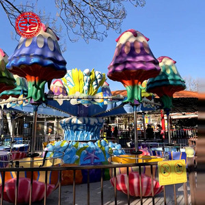 Manèges à méduses rotatifs pour parcs d'attractions intérieurs et extérieurs, en fibre de verre et en métal durables, à vendre - Product Image 1