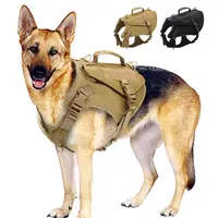 Colete tático militar ajustável, durável, sem puxar, exército, segurança, treinamento, cão grande