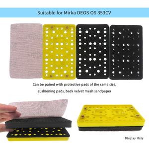 Plato de Lijado Rectangular de 80*133mm, 54 Agujeros, 4 Pernos, con Velcro, Libre de Polvo, para Herramientas Abrasivas, Pulido y Lijado - Product Image 5