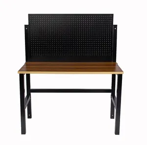 带钉板的木制桌面节省空间可折叠工作台办公桌