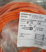 IFM EVT002 nouveau câble de capteur 5 broches femelle M12 250VAC 300VDC 10m longueur automatisation industrielle PLC contrôleur de programmation